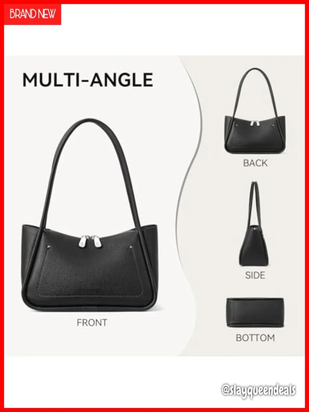 Small Hobo Bag Women Vegan Leather Shoulder Purse Designer Winter Handbag